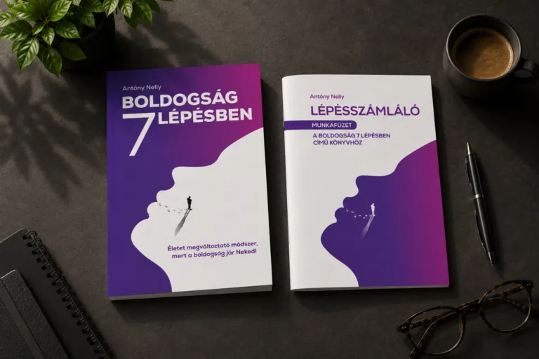 A Boldogság 7 lépésben című könyv borítója