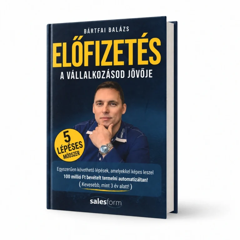 Bártfai Balázs: Előfizetés – könyvborító