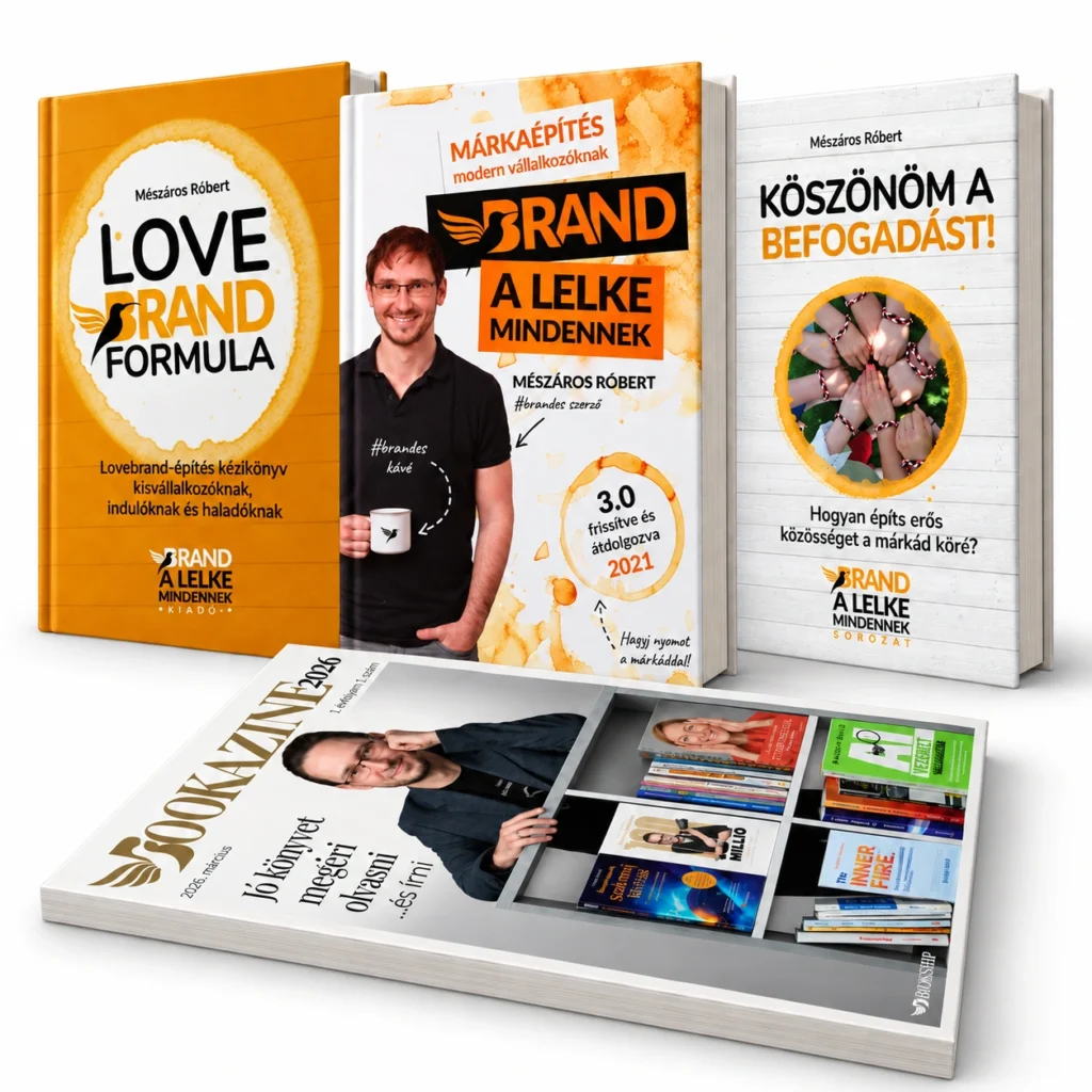 A Bookship márkaépítő csomag – három könyv és a Bookazine