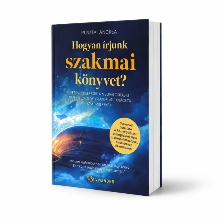 Pusztai Andrea: Hogyan írjunk szakmai könyvet? – könyvborító